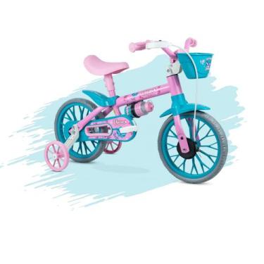 Imagem de Bicicleta Infantil Aro 12 Nathor Quadro Em Aço Carbono com rodinhas e 