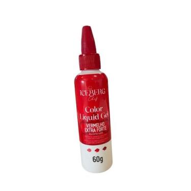 Imagem de Corante Liquid Gel Vermelho Morango Extra Forte 60g Iceberg Chef