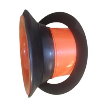 Imagem de JunZheHub Amplificador de Bumbo, Protetor de Orifício de Baixo, Orifício de Som, Amplificador Vocal, Peças de Bateria, Laranja