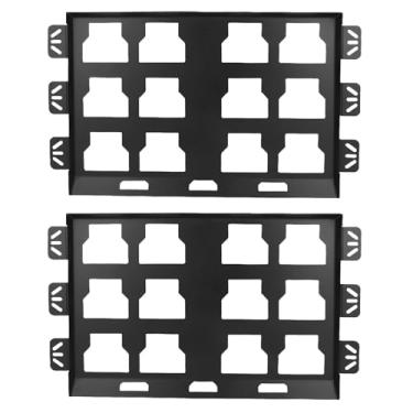 Imagem de Luqeeg 2 pcs placas de montagem de parede caixa aço caia de aço base metálica compatível com os todas como versões mil e caixas de tamenho para a caia devers de embalagem ou pup de