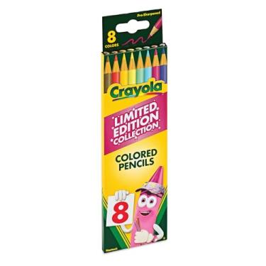Imagem de Crayola Lápis de cor de edição limitada, 8 unidades, cores aposentadas