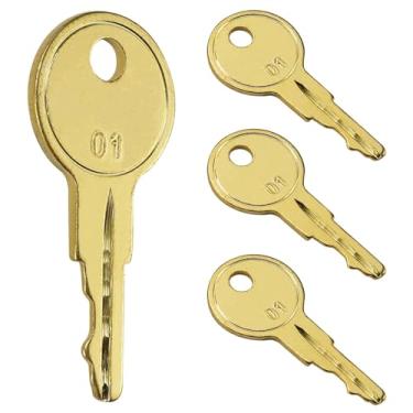 Imagem de B01 Chaves para caixa de ferramentas e fechaduras de armário para caixa de ferramentas Hus-ky Home De-pot Hud-son De-walt Toolboxes 4 unidades