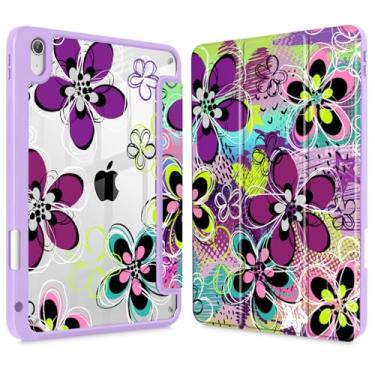 Imagem de Lepeoac Capa para iPad de 11 polegadas A16 2025 geração 11ª / iPad 11 polegadas 2022 10ª geração, suporte para lápis embutido com capa à prova de choque, capa traseira transparente transparente