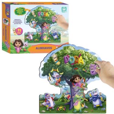 Imagem de Alinhavos Dora Aventureira Jogo Educativo 0341 Nig Brinquedo