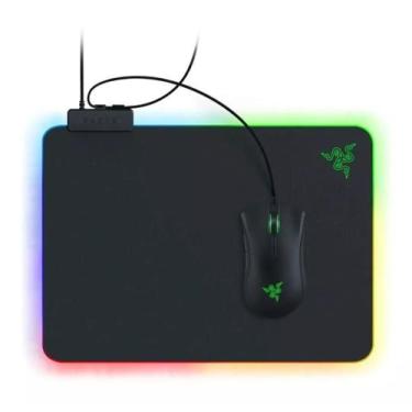 Imagem de Mouse Pad Gamer Razer Firefly V2 Microtexturizada 255 X 355, preto