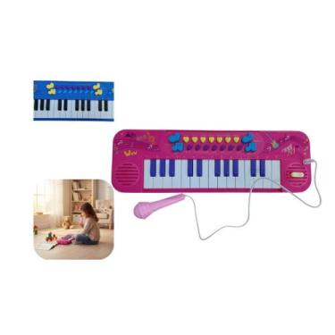 Imagem de Kit Teclado Musical Infantil com Microfone - Unik Toys