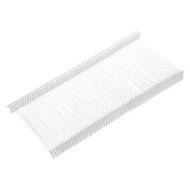 Imagem de uxcell 5000 peças de prendedores de pistola de etiquetagem padrão 40 mm pinos de farpas etiqueta de plástico para pistola de etiquetagem de preços, etiquetas de roupas acessórios de arma para tecido