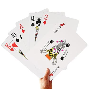 Imagem de SeptCity Jumbo Playing Cards, 9.5 X 6.7 Inches Super Big Giant Game Theme Full Deck Huge Poker Oversize Decorations of Magic Party Fun for All Ages (1 Pack) (6 Times)