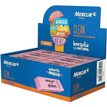 Imagem de Borracha, Mercur B01010101031, Rosa, Pacote de 24