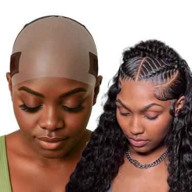 Imagem de Boné Wig Grip Labhairs Lace-max para mulheres marrom reutilizável