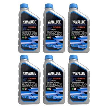 Imagem de Lubrificante Náutico Yamalube 20w50 4T 1 Litro Kit Com 6 Litros - Yama