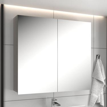 Imagem de Espelheira para Banheiro 77cm X 66cm Diamante Cimento