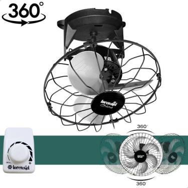 Imagem de Ventilador Teto Orbital Lorensid Sprint 30Cm Bivolt 360 Pt