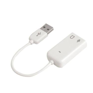 Imagem de Adaptador Placa De Som Externa Usb 7.1 Fone E Microfone