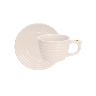 Imagem de Xícara de Chá de Porcelana Honey Bee Happy - Hauskraft