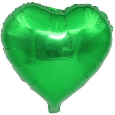 Imagem de Kit 2 Balão Coração Metalizado 45cm 18 Polegadas Várias Cores/balão/ C
