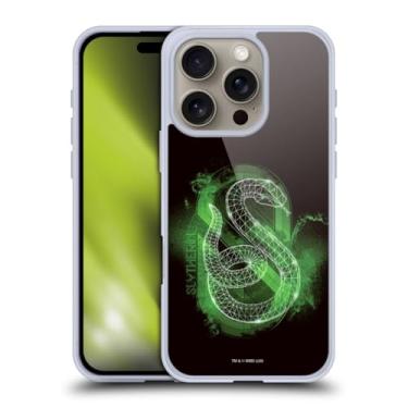 Imagem de Head Case Designs Capa de gel macio oficialmente licenciada Harry Potter Sonserina Relíquias da Morte XVIII compatível com Apple iPhone 16 Pro