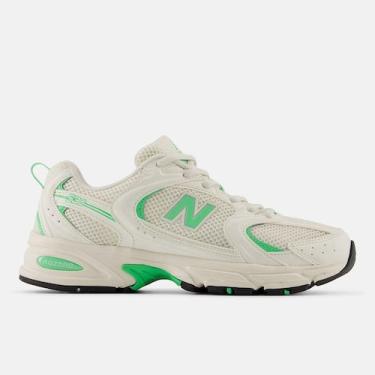 Imagem de Tênis New Balance 530, Creme, Verde, 35