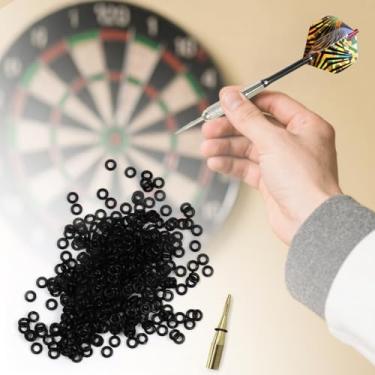 Imagem de Conjunto de acessórios de voo de dardo, ferramenta perfuradora de voos de dardo, mangas de voos de alumínio, protetores de voo de dardo, anel de borracha de eixo de dardo de metal, dardo de plástico