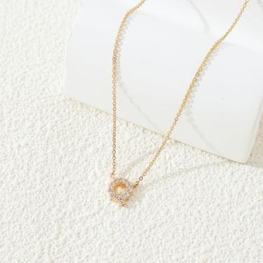 Imagem de 1 conjunto de letras A-Z banhado a prata com colar de diamantes para mulheres, colar feminino, joia fina, presente para mamãe, 48.5cm, Cobre, Sem Pedra Preciosa