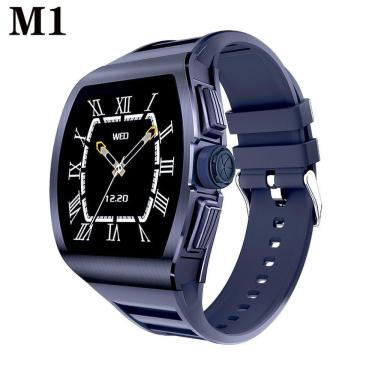 Imagem de Relógio Inteligente Masculino Smartch Nrf52832 à Prova D'água Azul