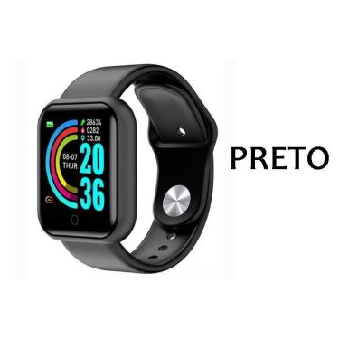 Imagem de Smartwatch Relogio Digital Led Batimento Foto Musica D20