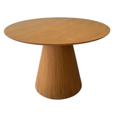 Imagem de Mesa De Jantar Cone 80 Cm Tampo Freijó Base Freijó Cor Marrom