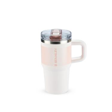 Imagem de Copo Com Canudo Flip Straw Quencher Stanley Protour 591ml Rose Quartz
