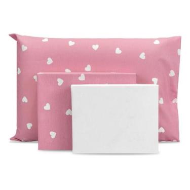 Imagem de Lençol Solteiro 3pçs Elástico Estampado Percal 180 Fios 2025 - Bem Me 