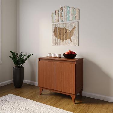 Imagem de Aparador Buffet Monterrey Castanho 2 Portas Vintage Design Retrô