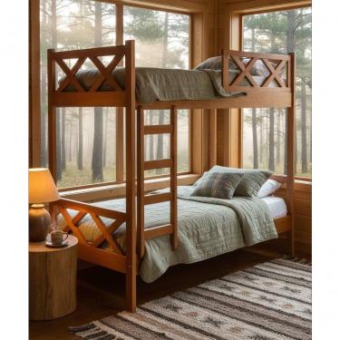 Imagem de Beliche 1,90 X 90 - Madeira Maciça - Móveis De Gramado - Marrom