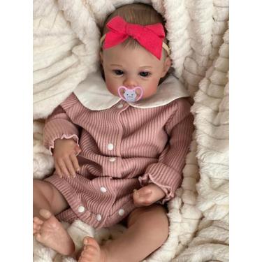 Imagem de Boneca Reborn TERABITHIA 48 cm com roupas, chupeta magnética