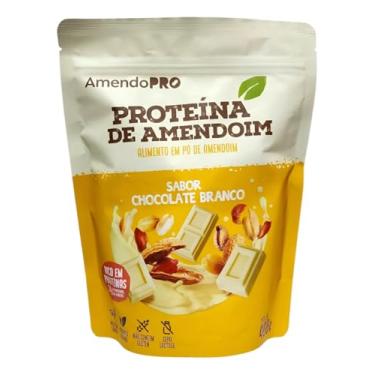 Imagem de Proteína de Amendoim AmendoPRO 400g | Sabor Chocolate branco | Vegana | Sem Glúten