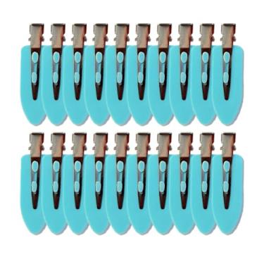 Imagem de 20 peças de grampos de cabelo sem dobras - presilhas de cabelo com bico de pato para salão de beleza, penteado, maquiagem, uso doméstico