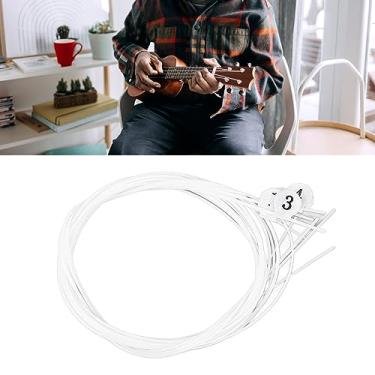 Imagem de Conjunto de 4 cordas para ukulele, material de nylon premium, timbre quente e rico, durável, fácil de instalar para substituição, adequado para ukelele tenor de concerto soprano