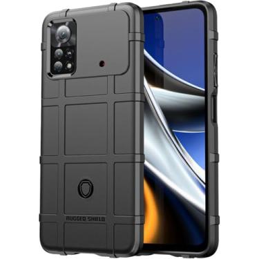 Imagem de Capa Case Para Xiaomi Poco M4 Pro 4G (Tela 6.43) Rugged Shield Anti Impacto (Preto)