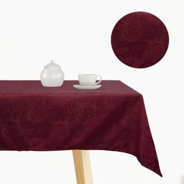 Imagem de Toalha de mesa Jacquard 4 Lugares  Admirare, Carmim