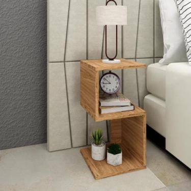 Imagem de Mesa Nicho de Cabeceira Formato S ou Z Moderna para Quarto Sala Escrit