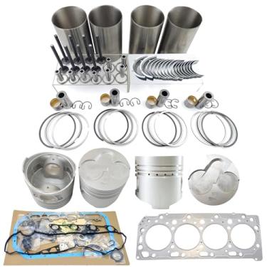 Imagem de Pmtihxu Kit de reconstrução de revisão do motor 4D56 para PICKUP PAJERO L200 L300 para Mitsubishi 4D56 4D56T Diâmetro do pistão do motor 91,1 mm MD103318 MD050021