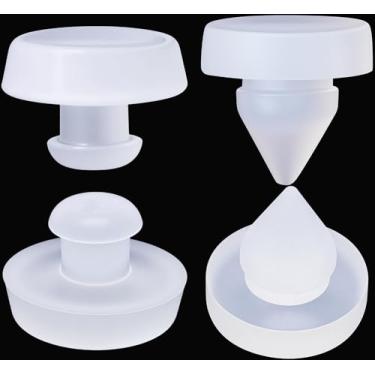 Imagem de Kit de 4 pastilhas de freio para pedal de freio, compatível com Acura Honda OEM # 46505-SA5-000, interruptor de luz de freio, botão de embreagem e amortecedor de pedal de embreagem