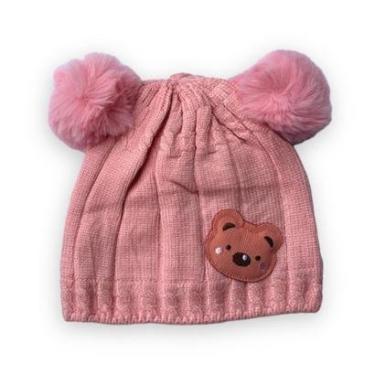 Imagem de Gorro Touca Infantil Menino Menina Inverno Ursinho Flanelada-Unissex