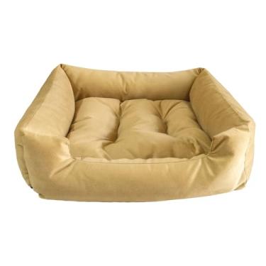 Imagem de Cama Pet (P/M/G) Premium em Suede – Para Cachorro e Gato | Confortável, Fofinha e Lavável(Caramelo,55x55)