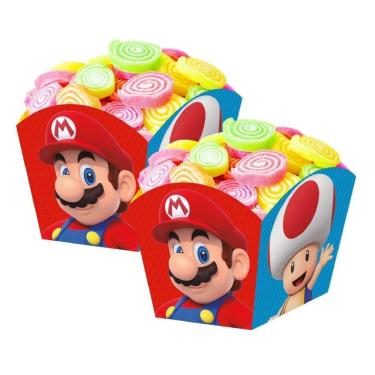 Imagem de Cachepot De Papel Super Mario - 8 Unidades