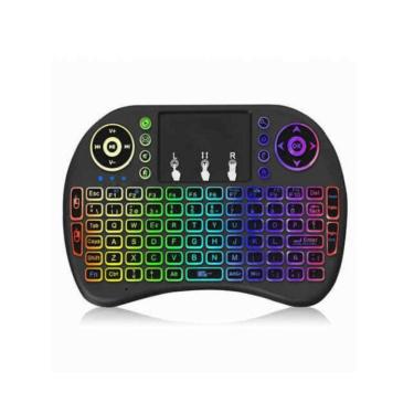 Imagem de Mini Teclado Iluminado Exbom Touchpad Wireless