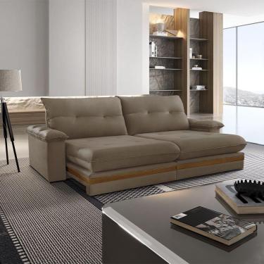 Imagem de Sofá Avalon 02 Módulos De 120cm Br25cm Meu Sofá Online B016 Veludo Marrom