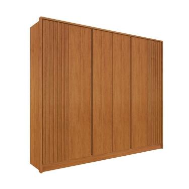 Imagem de Roupeiro 6 Portas Barcelona Ripado Tcil Cinamomo