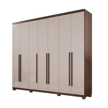 Imagem de Guarda Roupa Istambul 7 Portas Benetil Imbuia/off White