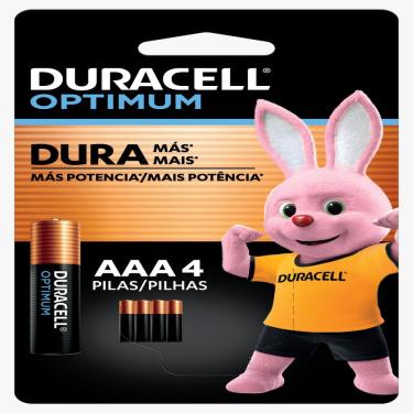 Imagem de Pilha Alcalina Duracell Optimum AAA 4 unidades