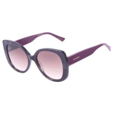 Imagem de Óculos Solar Ana Hickmann Ah90013 C01  Brilho Lente Marrom Degradê-Feminino