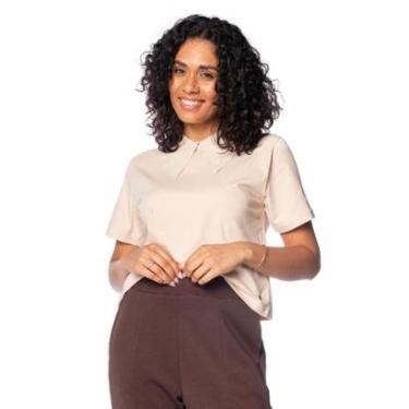 Imagem de Blusa Feminina Biamar Polo Abertura Costas Preto-Feminino